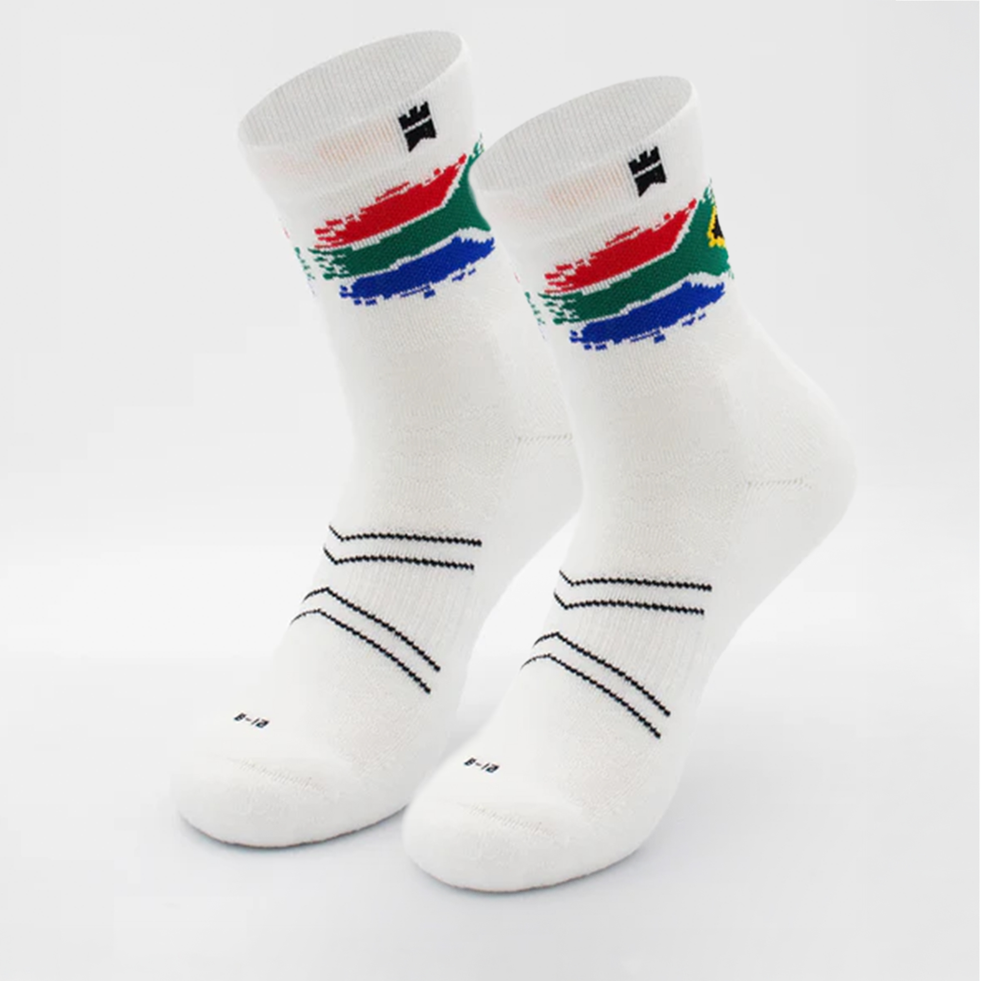 2x SA Flag Half-Crew Height Socks