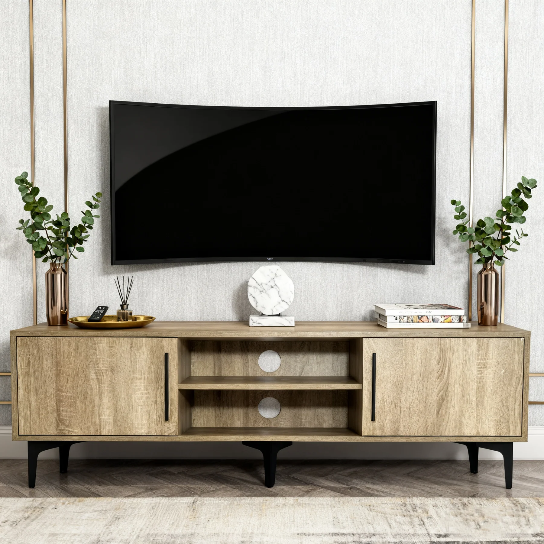 Vertex TV Cabinet with Smart Storage