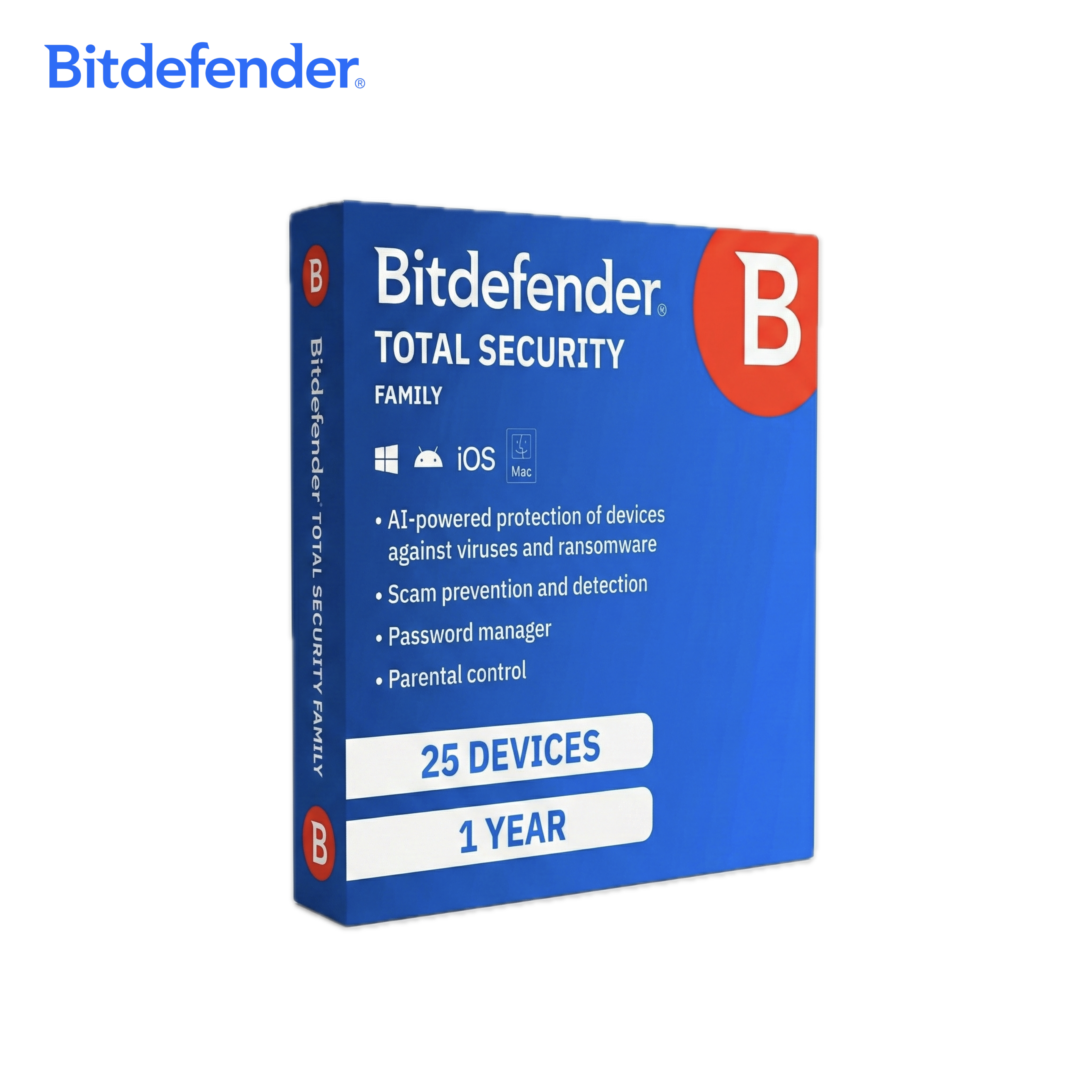 25-Device Total Security Family Package (1-Year Plan)