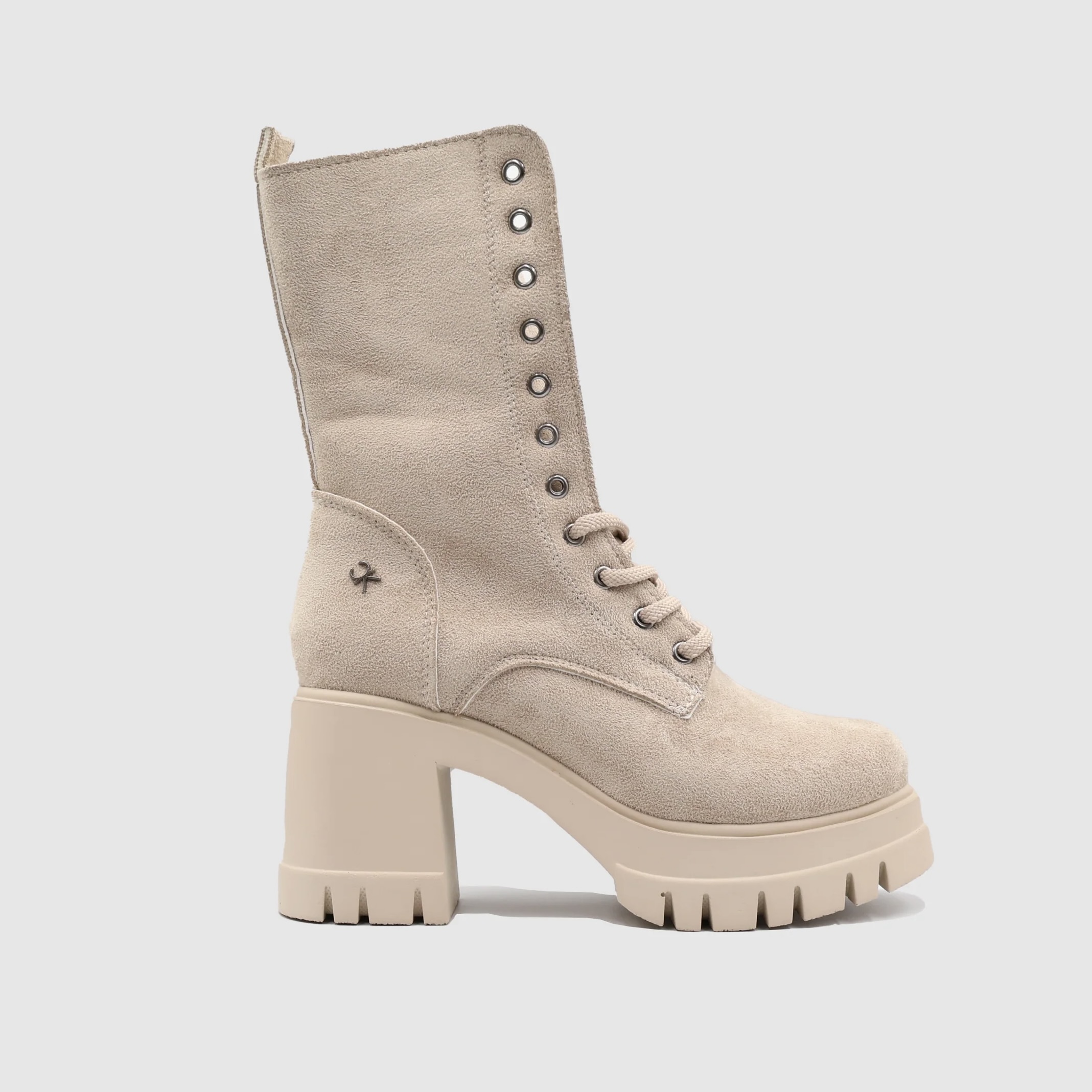 Ladies Loka Lace-Up High Heel Boots