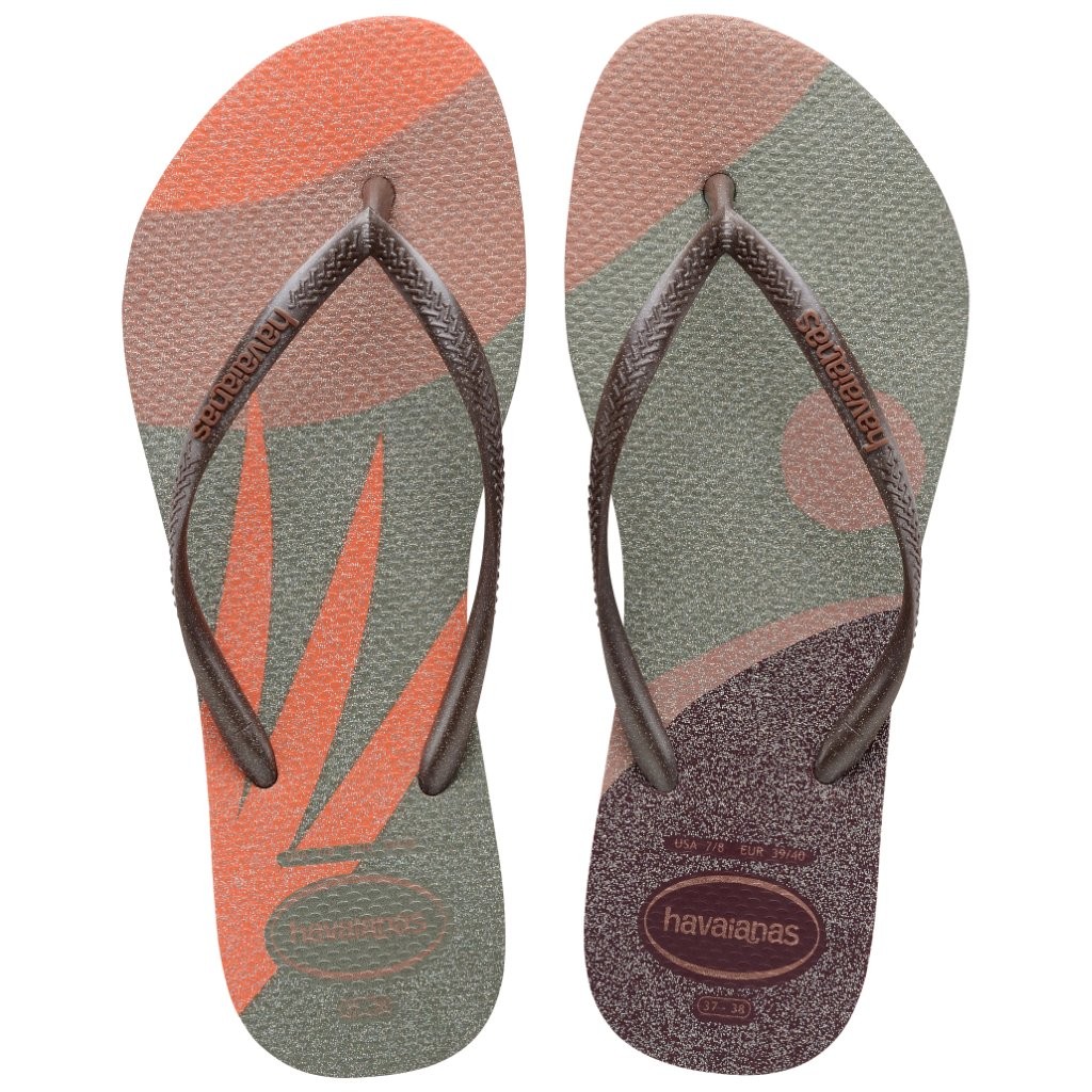 Ladies Slim Palette Glow Flip Flops