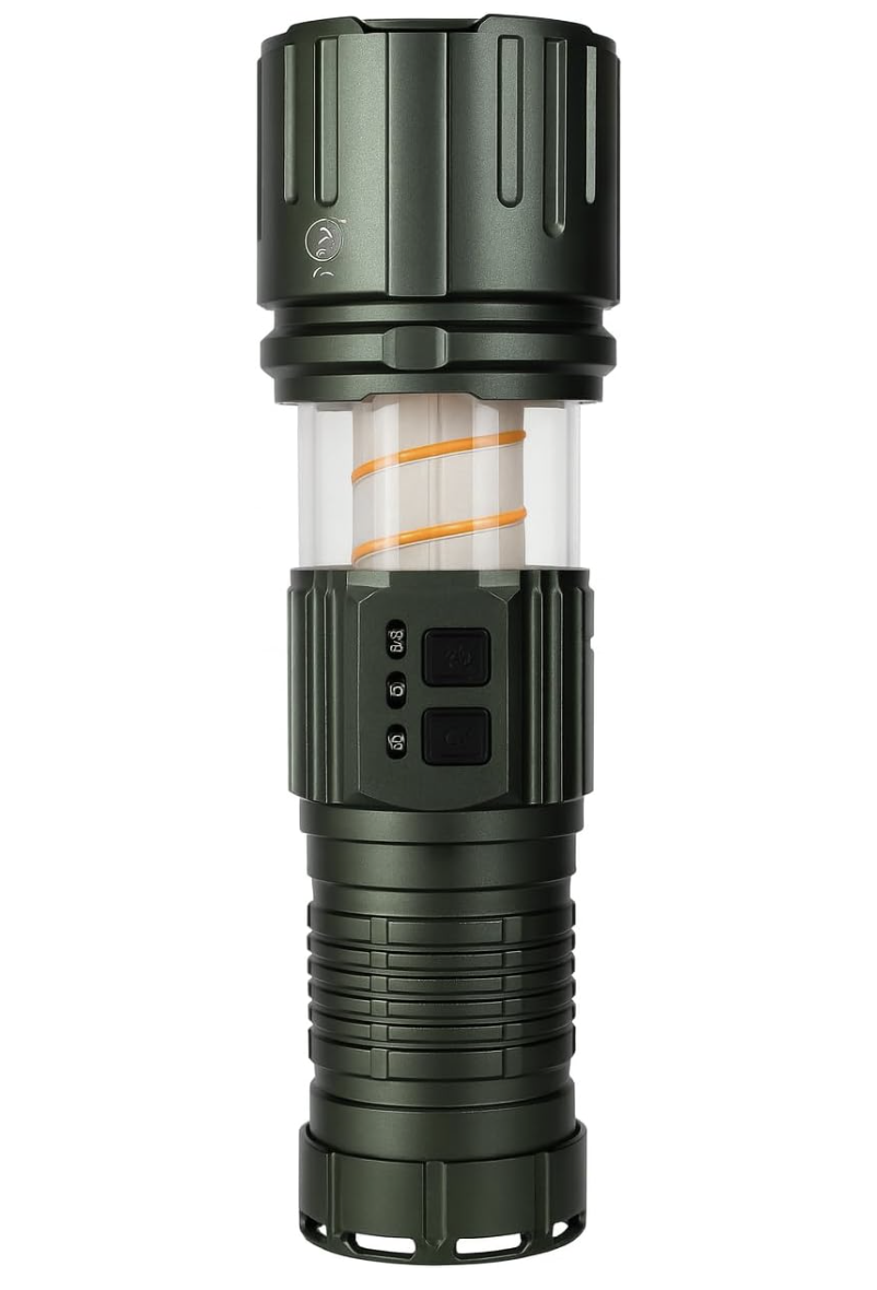 Ultra-Bright Rechargeable Tactical Telescopic Flashlight and Lantern