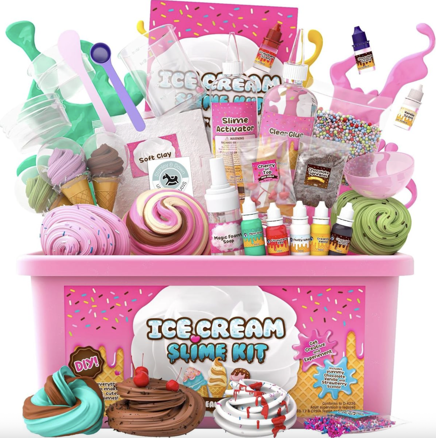 Kids DIY Ice Cream Slime Kit