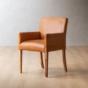 Sandton Ginger Leather Dining Chair