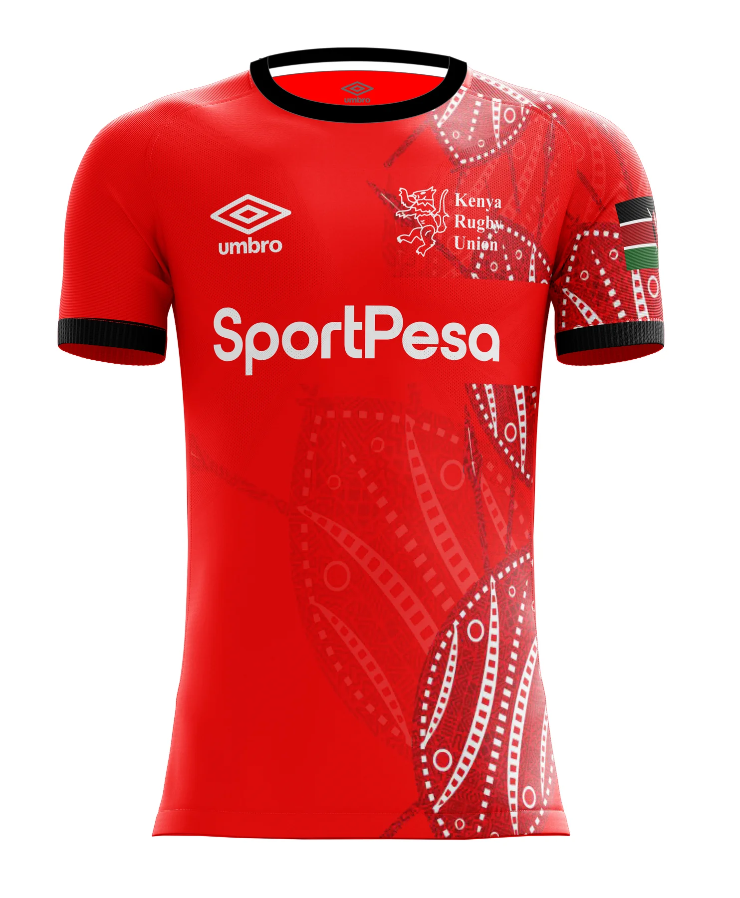 Men's Kenya Replica 2024 Rugby Jersey