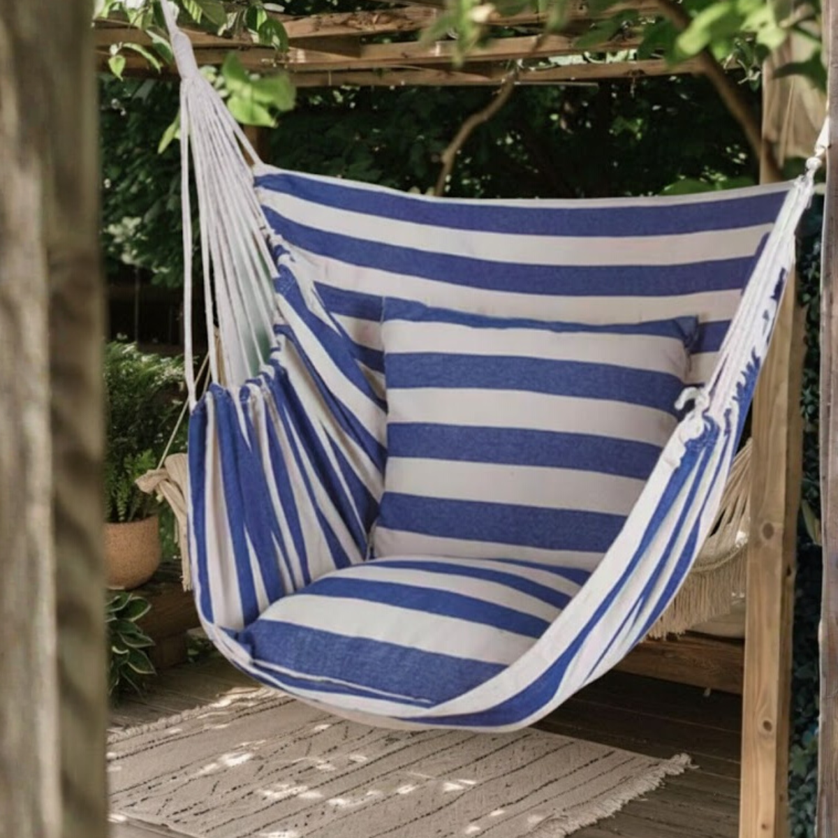Blue and White