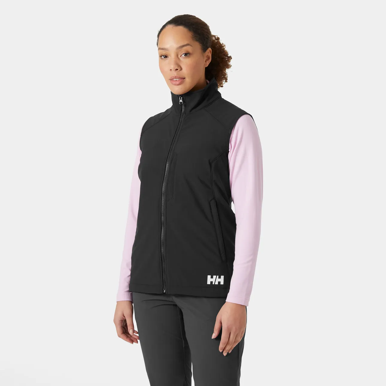 Ladies Black Paramount Softshell Vest