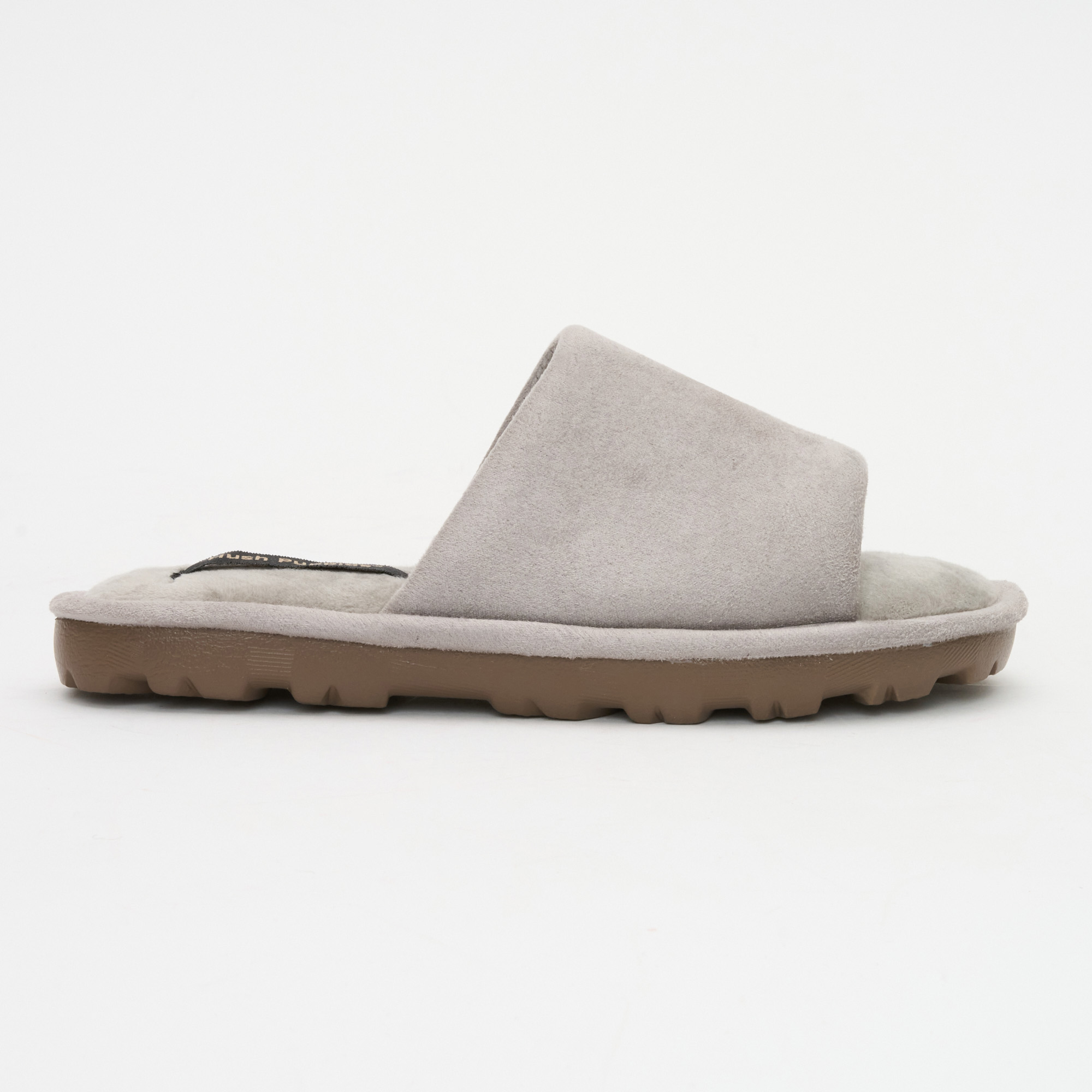 Ladies Frost Grey Rosina Suede Slides