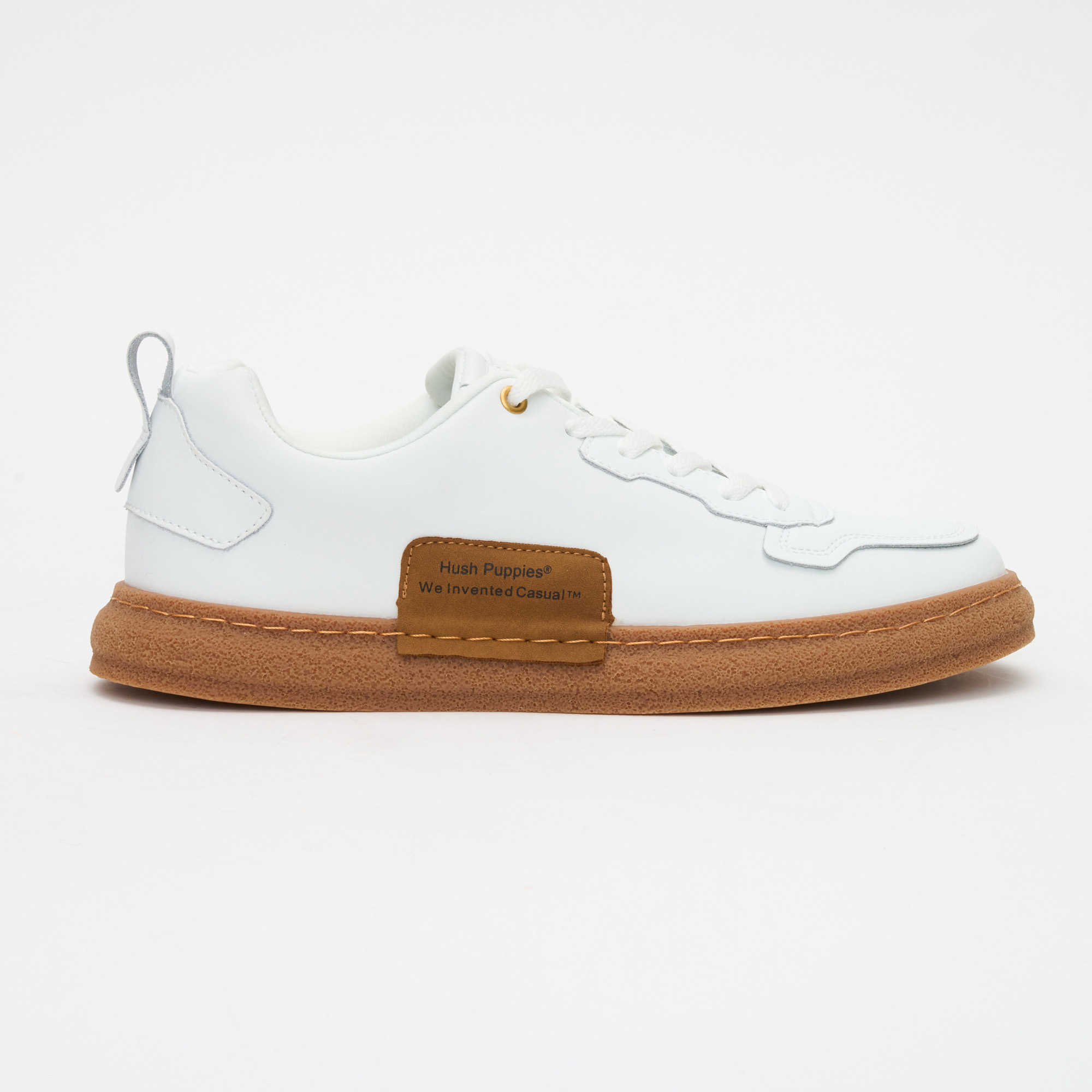 Men's White Iker Microfibre Leather Sneakers