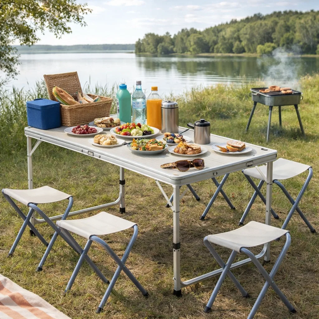41% off on 5-Piece Foldable Picnic Table Set | OneDayOnly