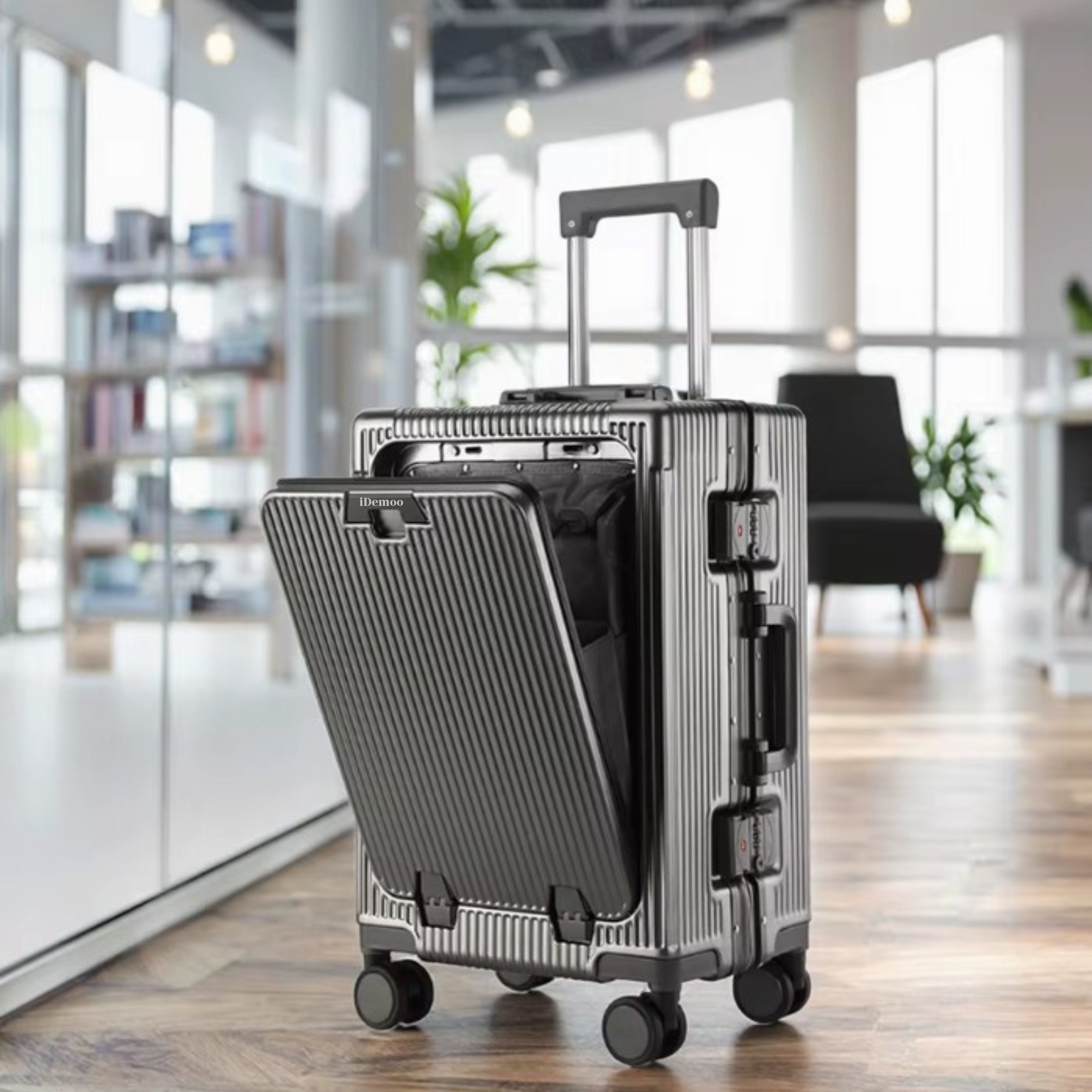 Hardshell Carry On Suitcase with TSA Lock and Cup Holder