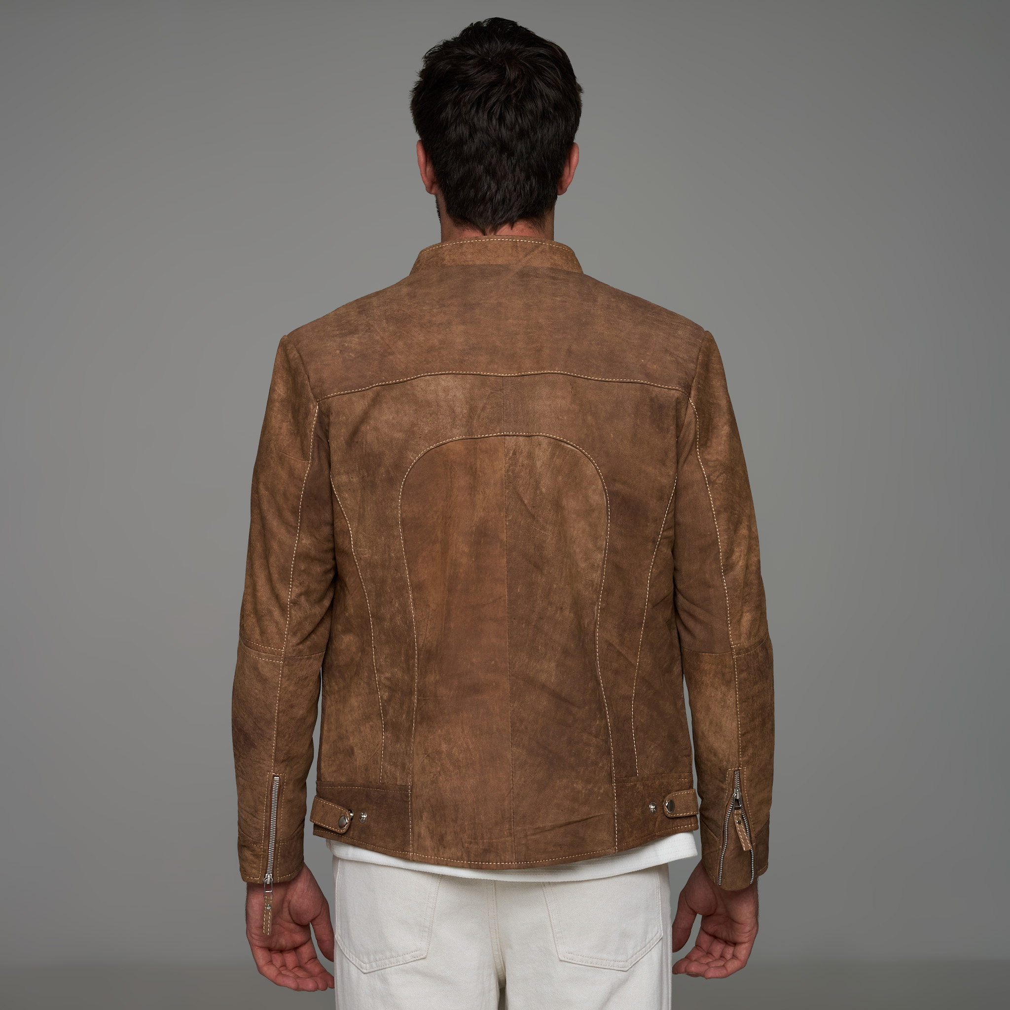 58% off on Men's Slim Fit Leather Jacket | OneDayOnly
