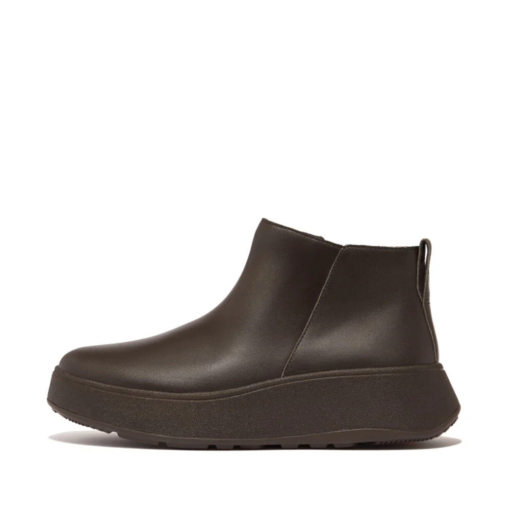 Ladies Genuine Leather F-Mode Flatform Chelsea Boots