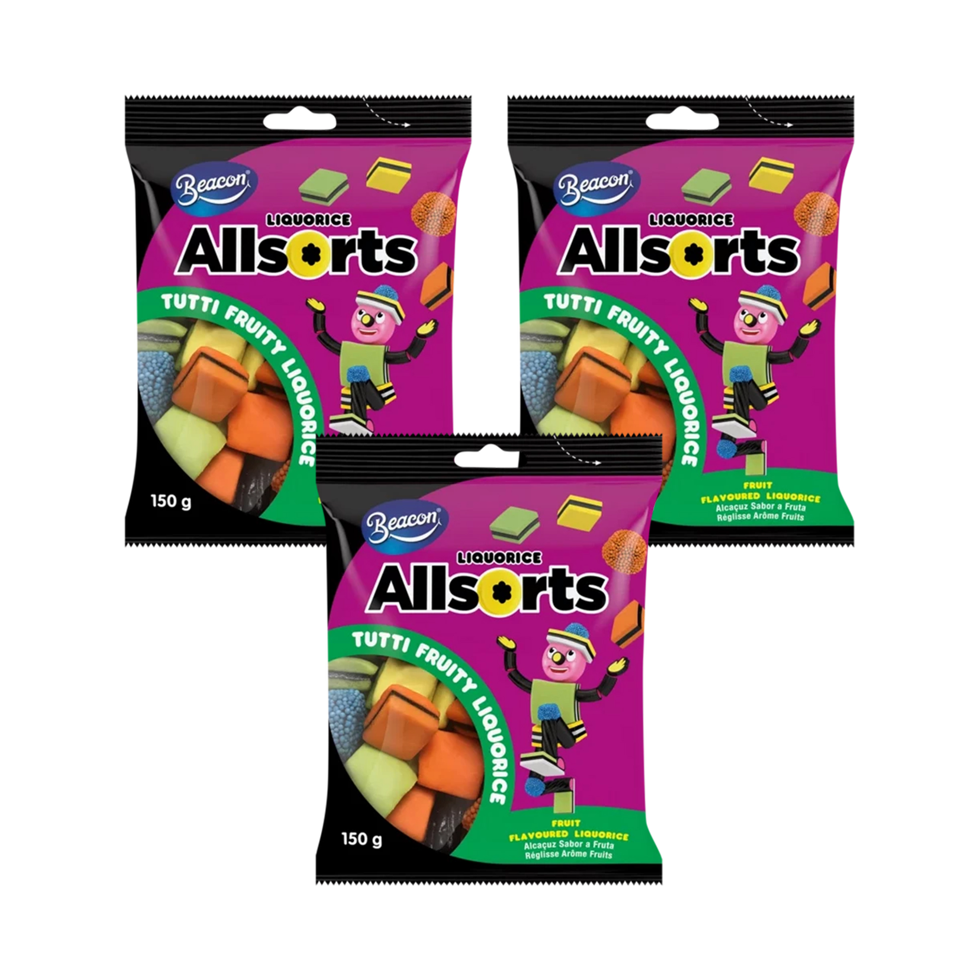 3x 150g Liquorice Allsorts