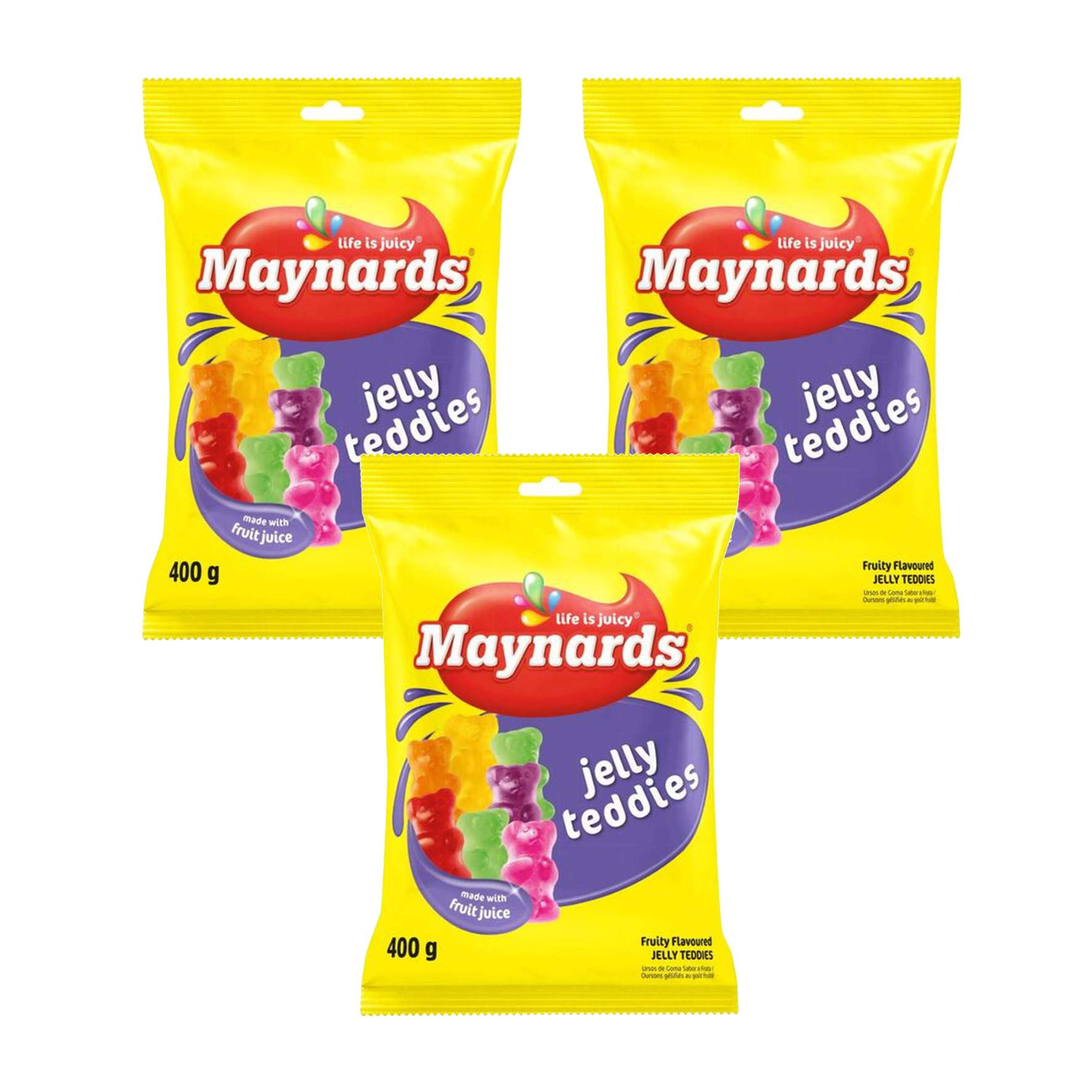 3x 400g Jelly Teddies