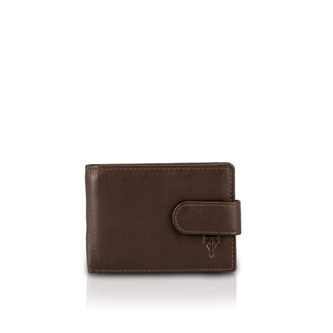 Genuine Leather Compact Bifold Wallet