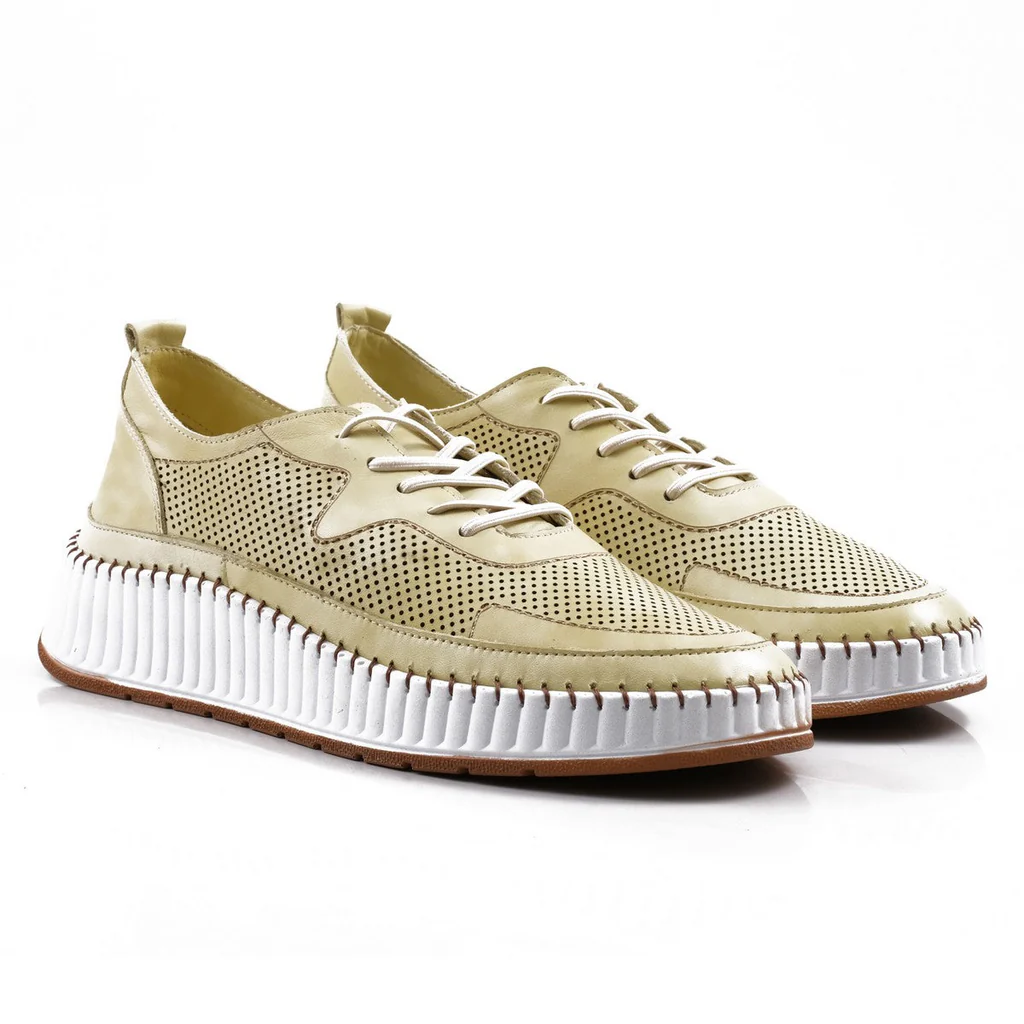 Ladies Genuine Leather Terrential Sneakers