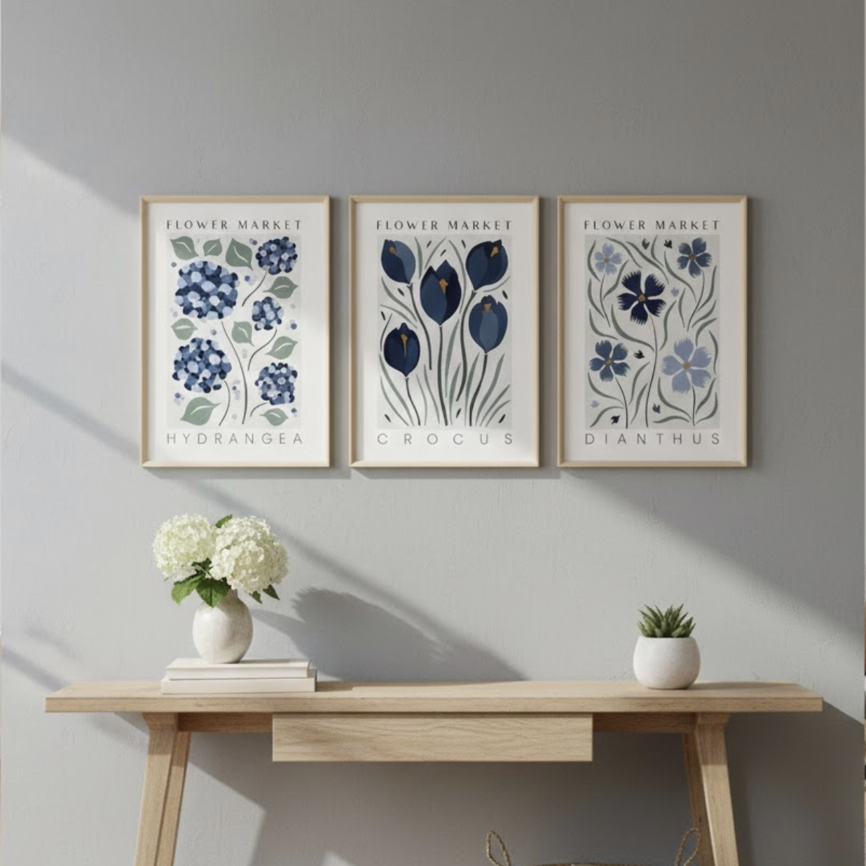 3-Piece Premium Unframed Canvas Art