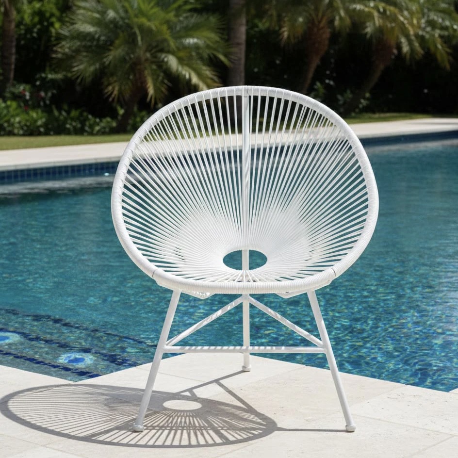 2x Acapulco Modern Rope Chairs