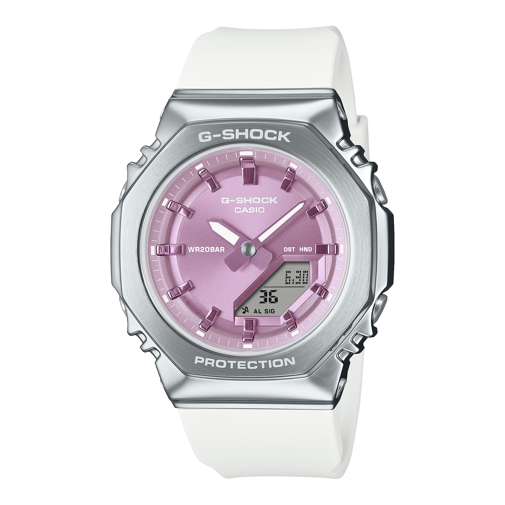 Ladies G-Shock Pink Analog Digital Watch