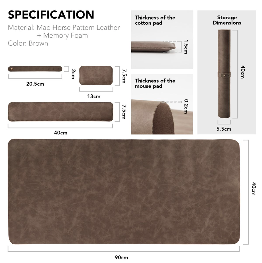30% off on 3-Piece Office Desk Mat Set | OneDayOnly