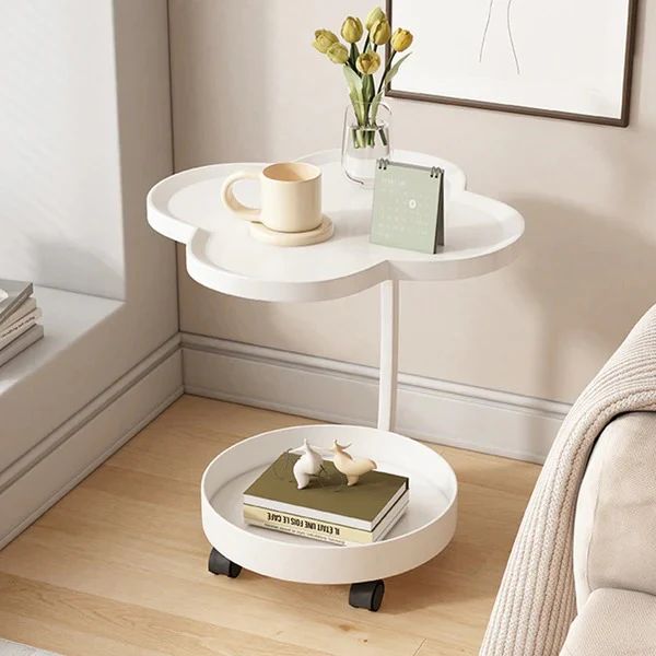 2-Tier Clover-Shaped Side Table