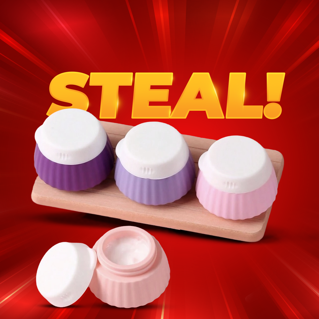 10-Piece Silicone Jar Set with Labels