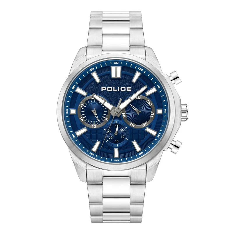 Men's Blue Rangy Stainless Steel Watch