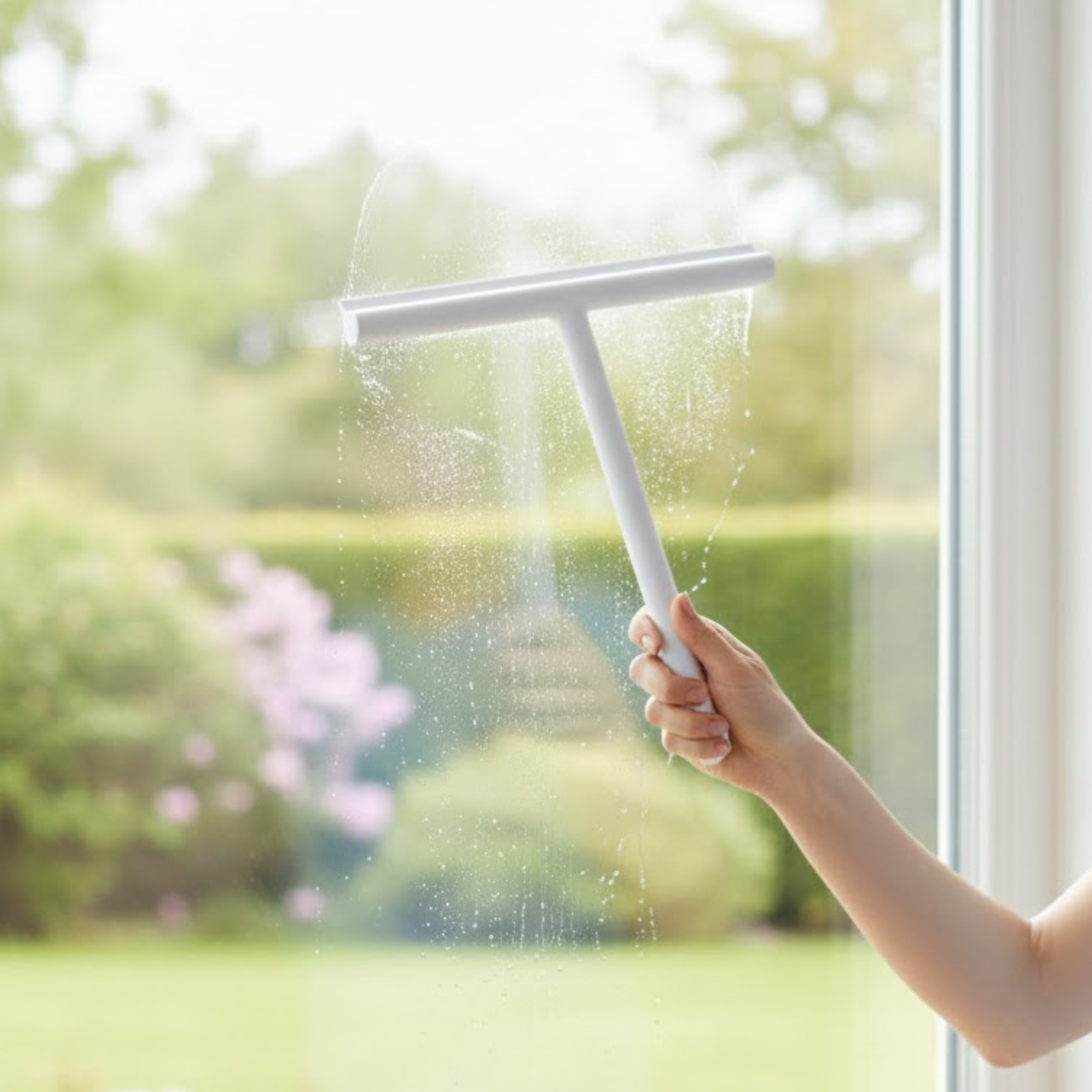 Multi-Functional Window Wiper with Suction Cup