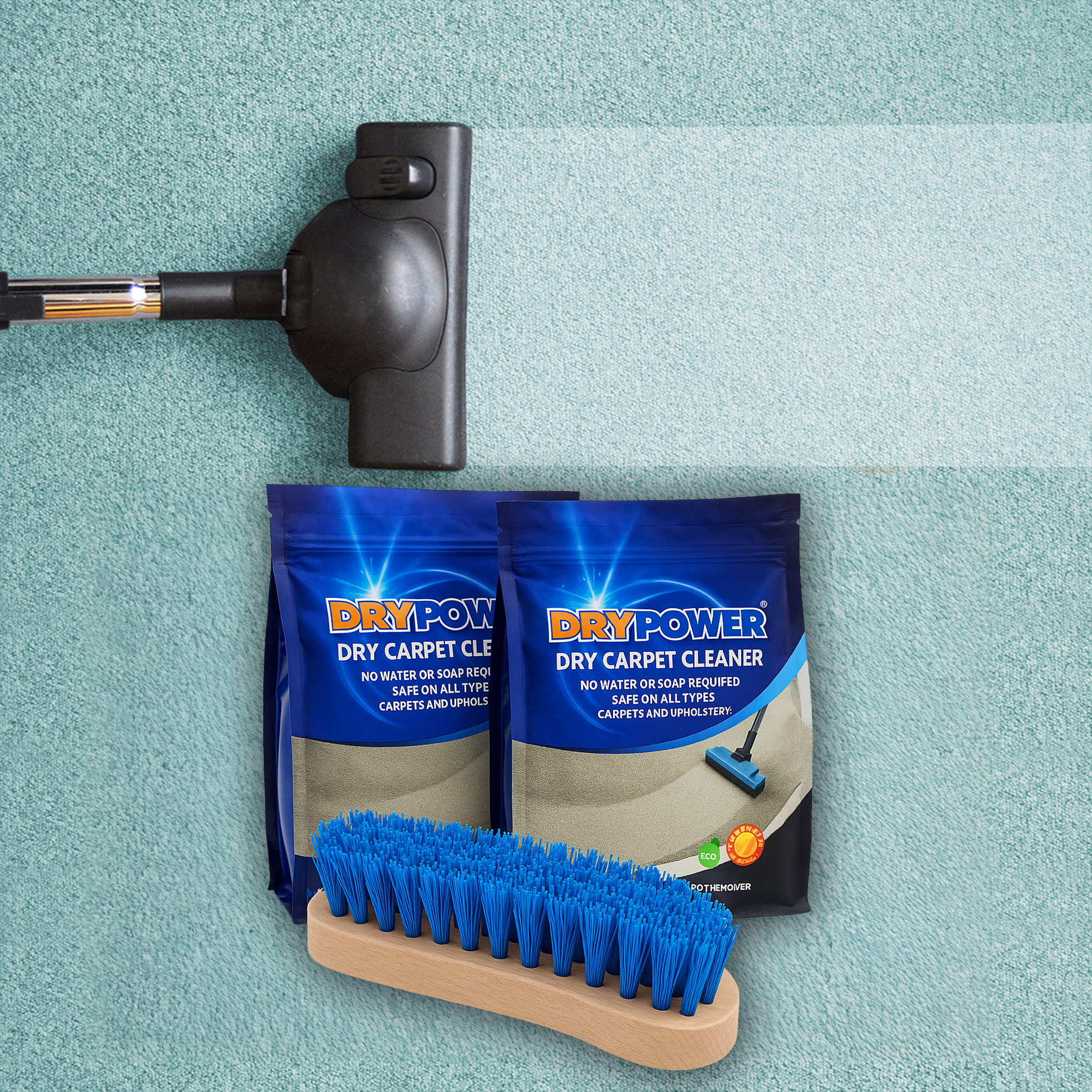 3-Piece Dry Carpet Cleaner Bundle