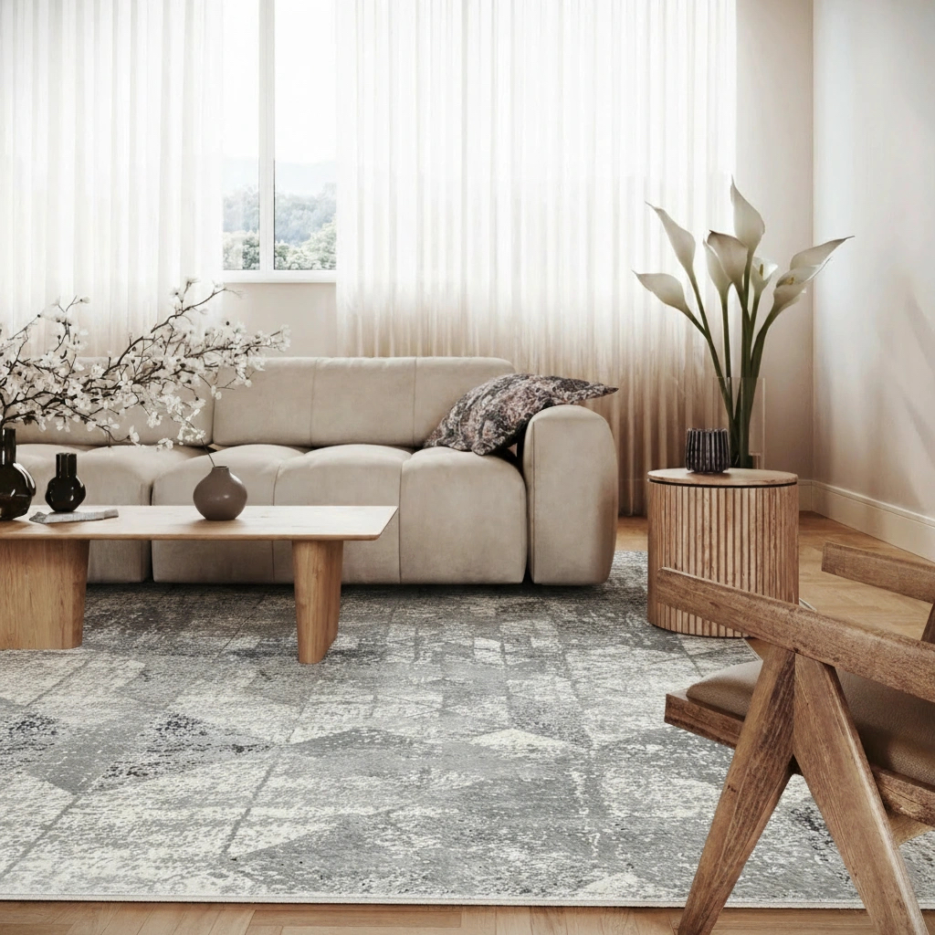 Luna Rainbow Abstract Rug