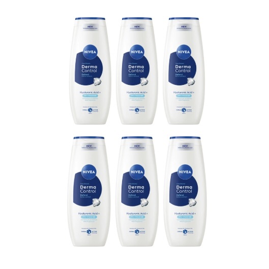 6x 500ml Derma Control Defend Shower Gels