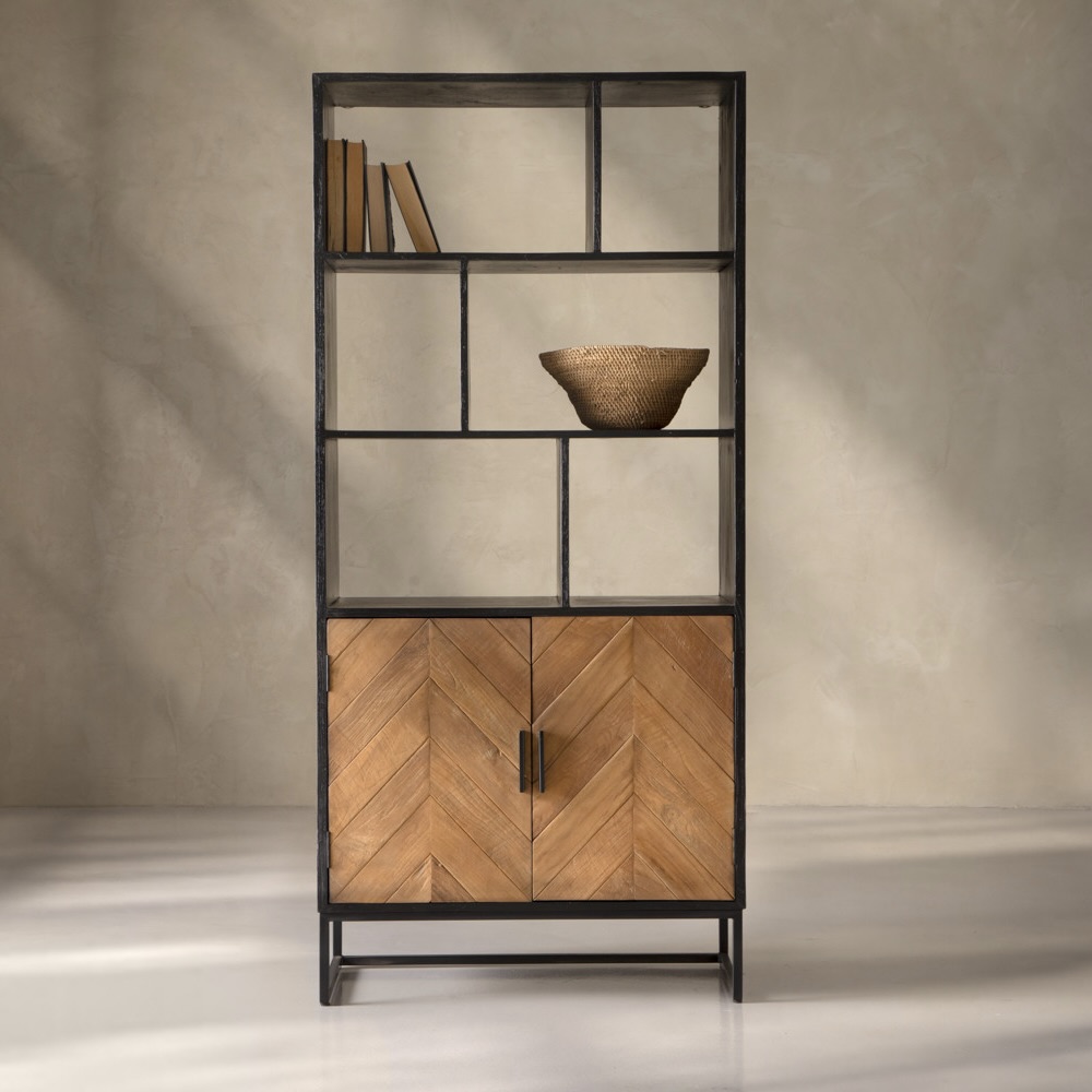 Teak Wood Display Unit