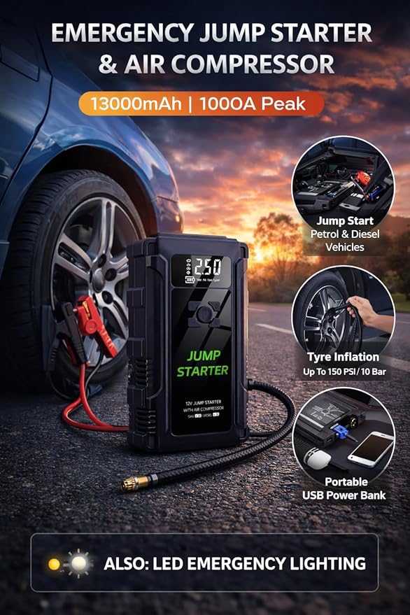 20% off on A2Z Car Jump Starter & Compressor | OneDayOnly