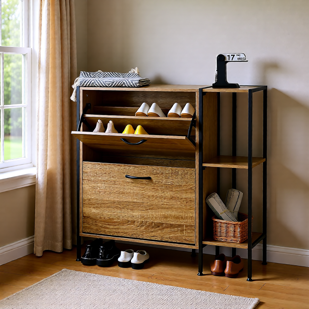2-Tier Basel Shoe Cabinet