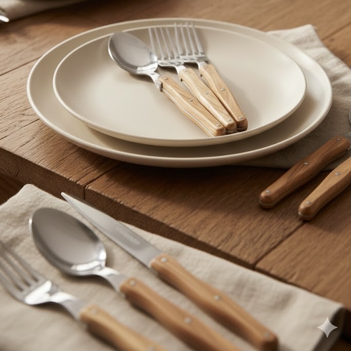 24-Piece Stainless Steel Cutlery Set