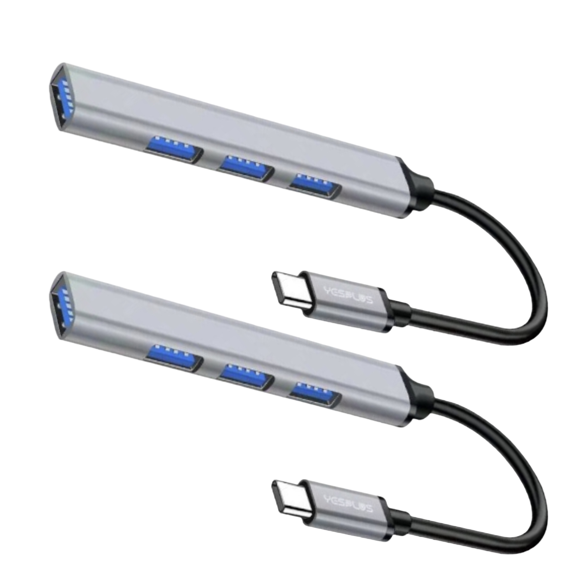 2x 4-Port Type-C USB Hubs
