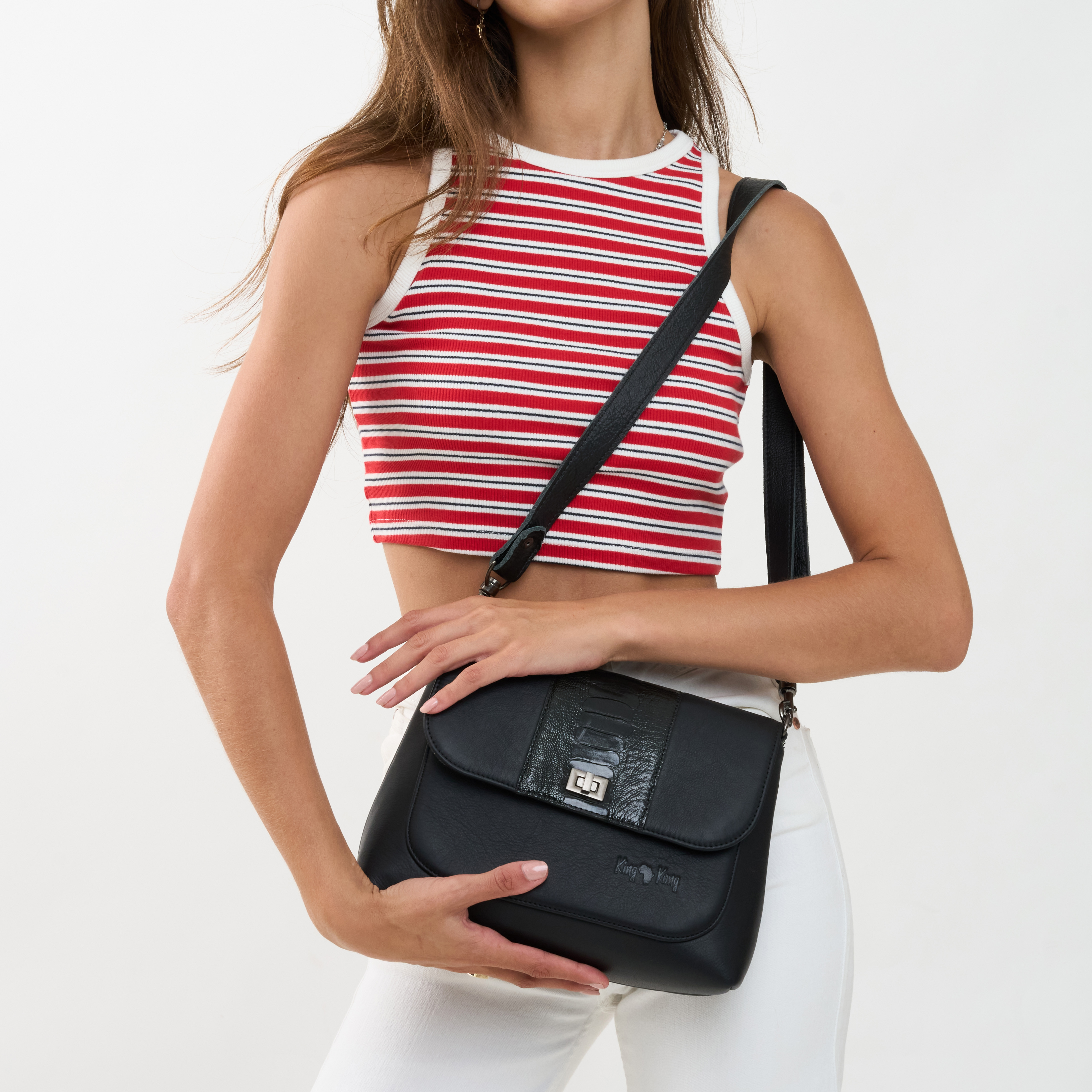 Genuine Leather Classic Shoulder Purse