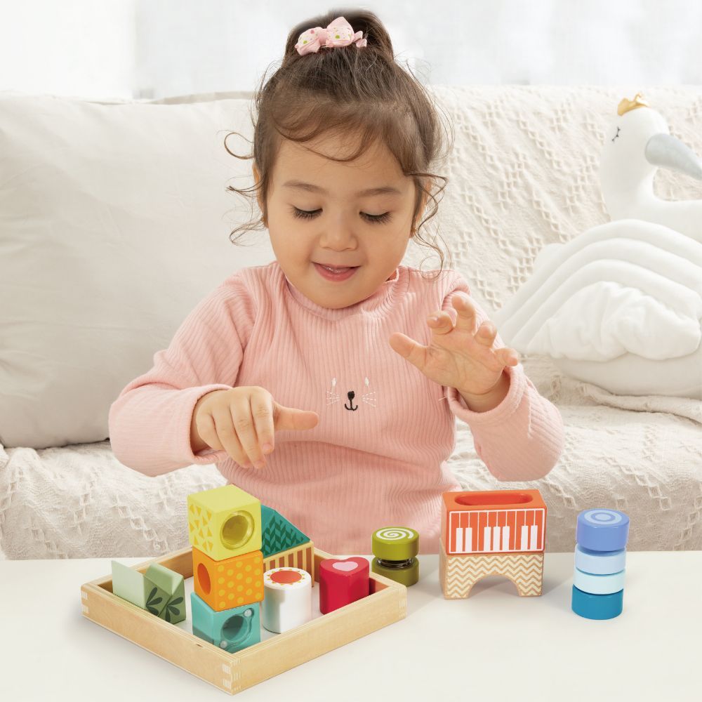 14-Piece Sensory Exploration Blocks