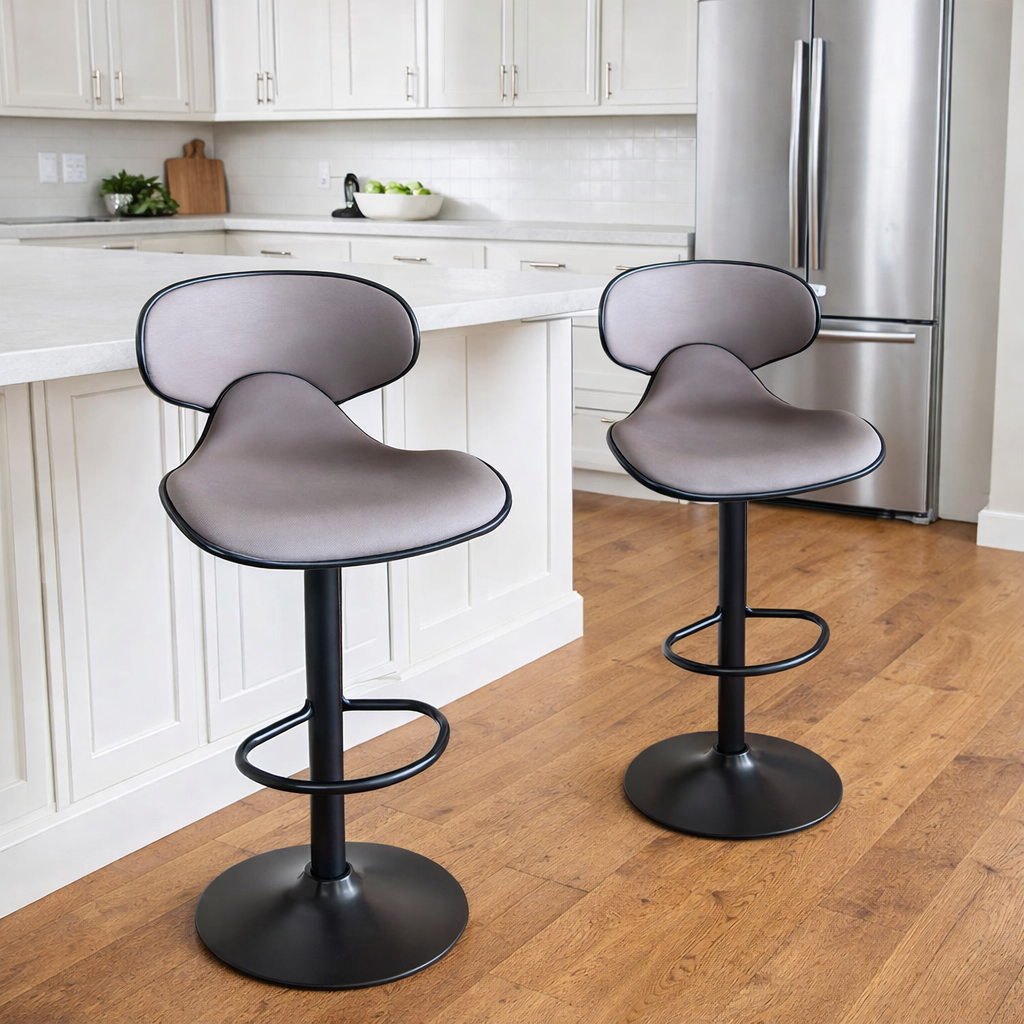 2x Adjustable Bar Stools