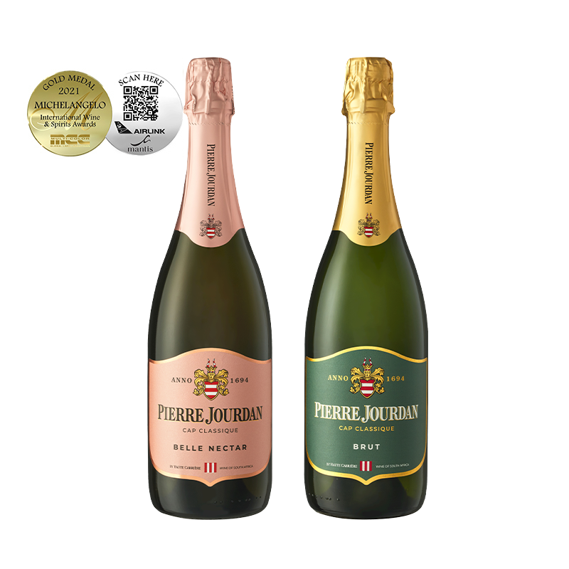 6x Belle Rose or Brut Method Cap Classique