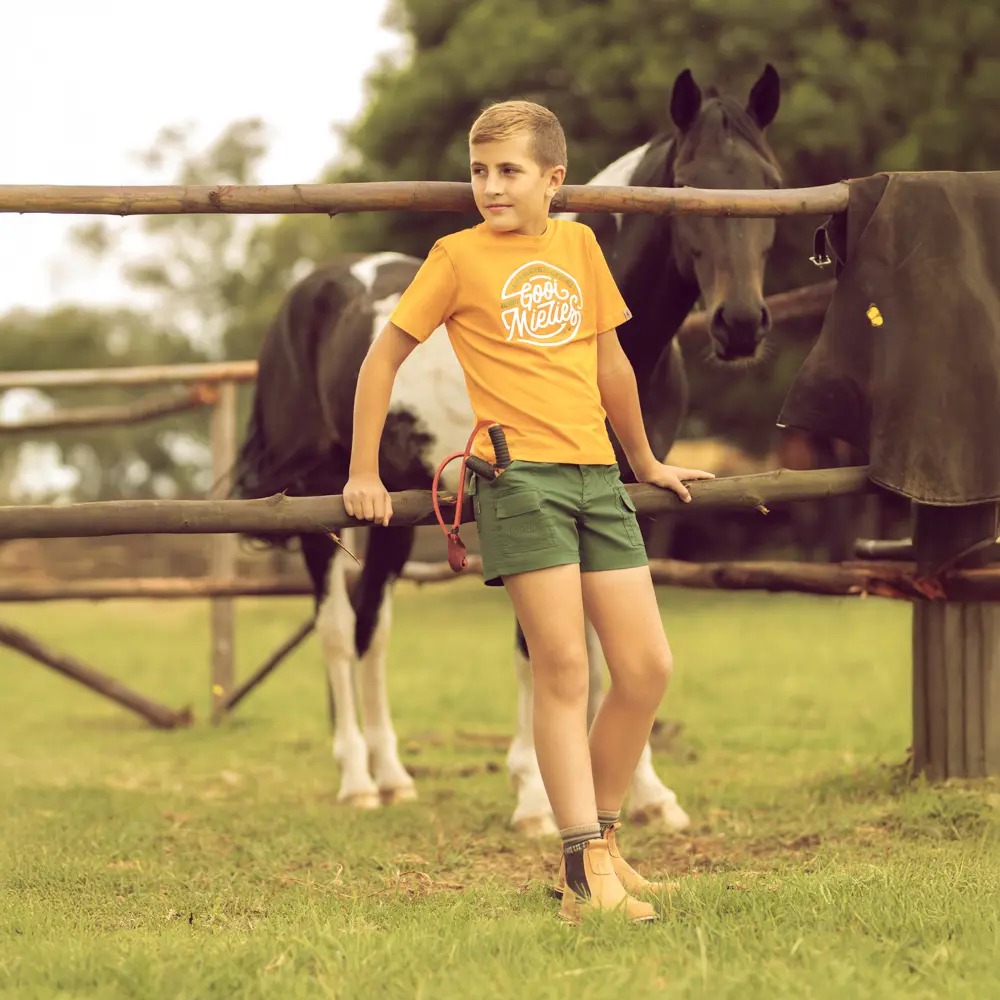 Kids Mustard Stripe T-Shirt