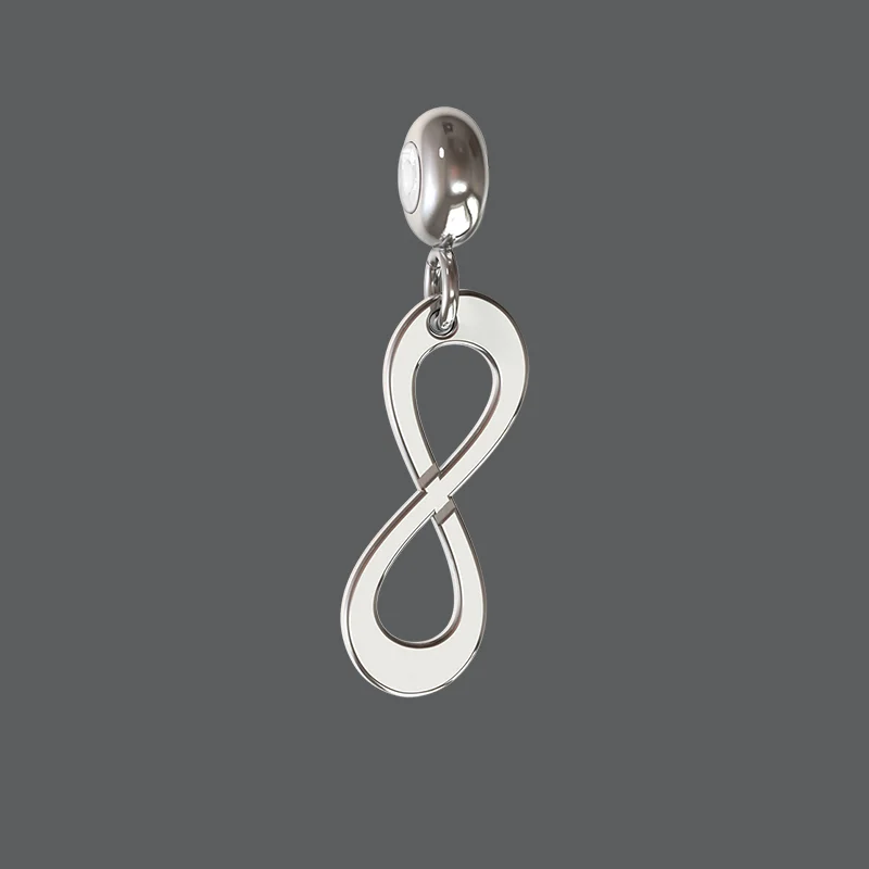 Sterling Silver or 9k Gold Infinity Charm