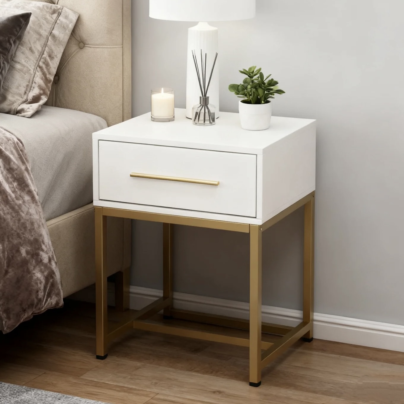 Alina Single Drawer Side Table