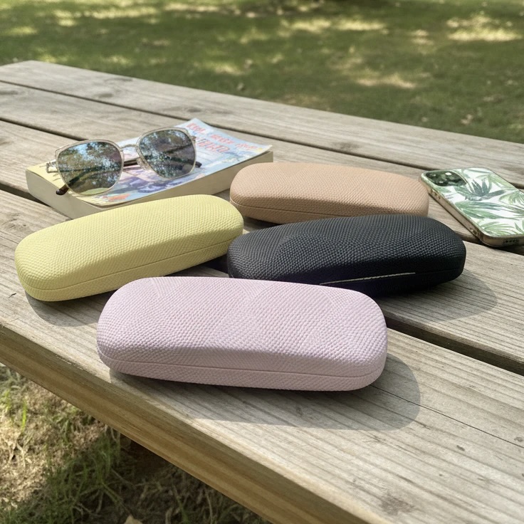 Slim Textured Hard Shell Sunglasses Case