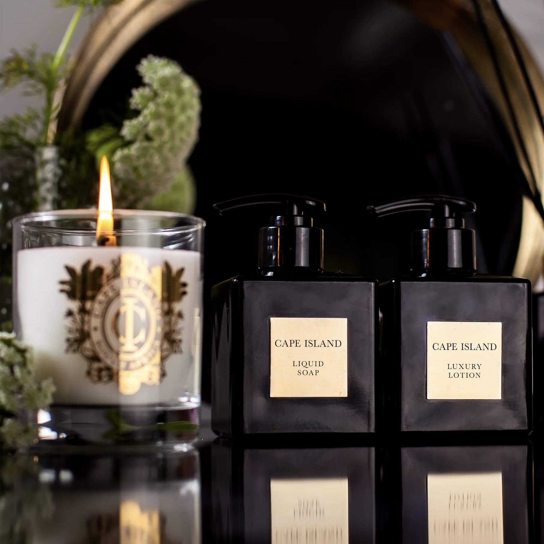 Liquid Soap, Lotion and Candle Gift Set