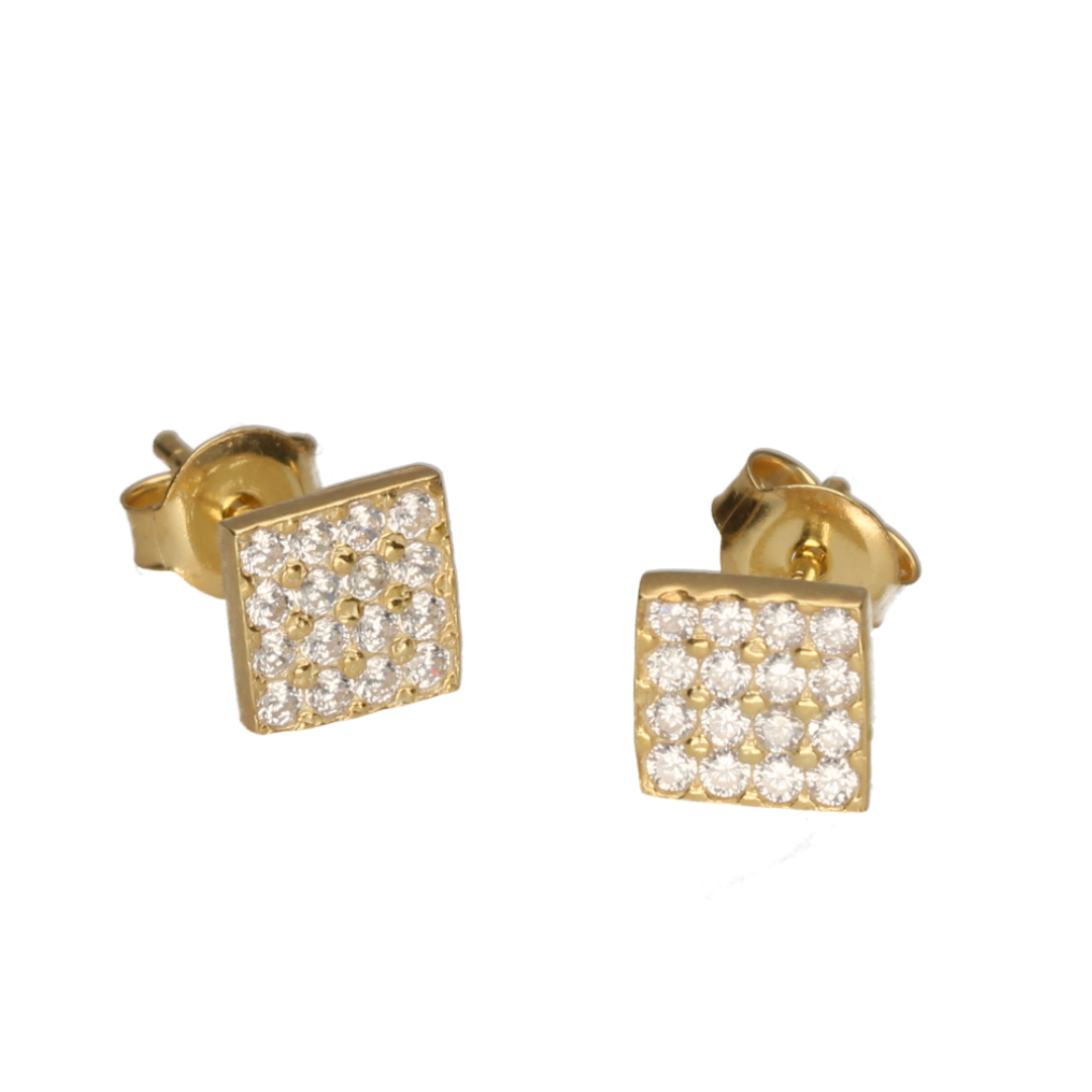 9kt Gold Bonded Cubic Zirconia Earrings