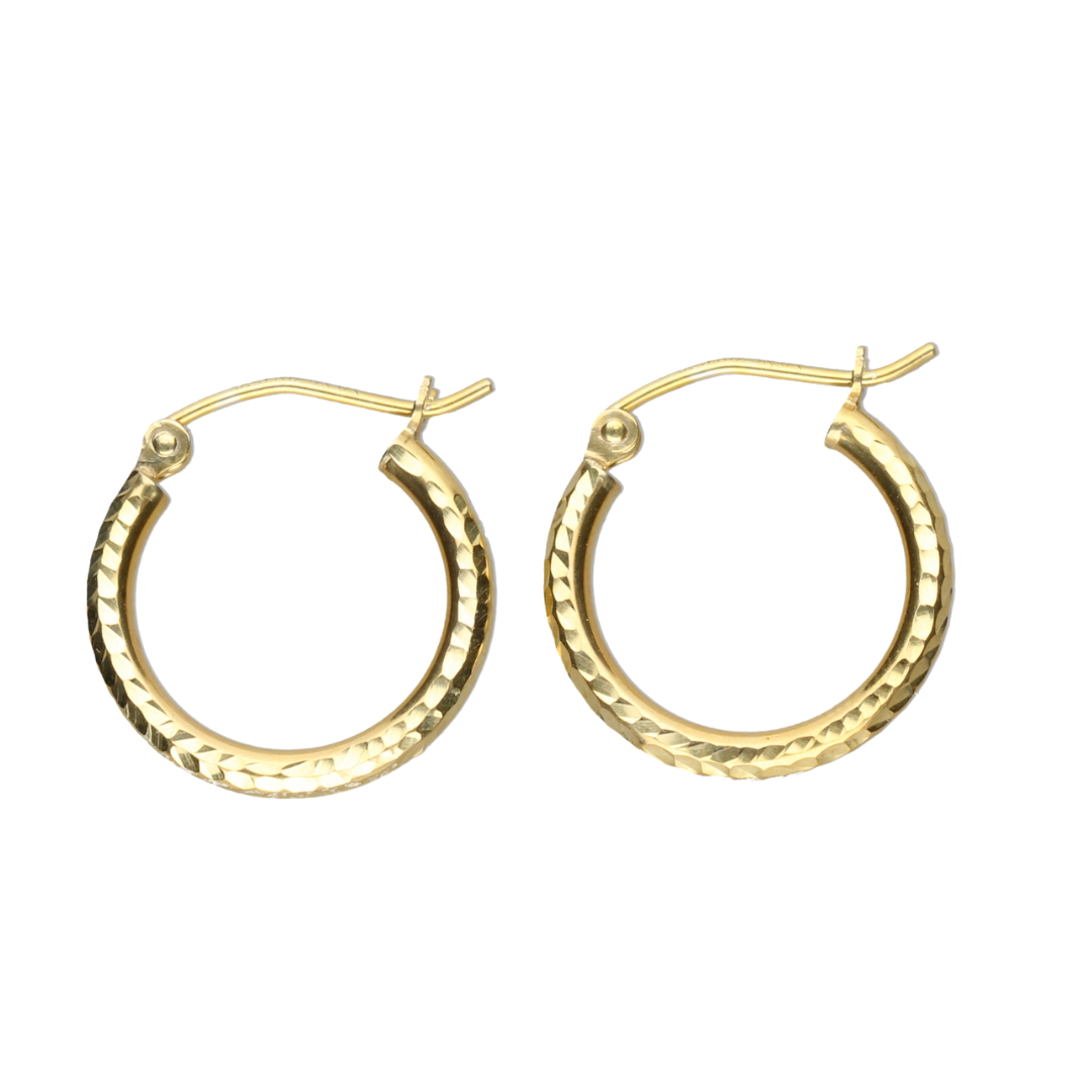 9kt Gold Hoop Earrings