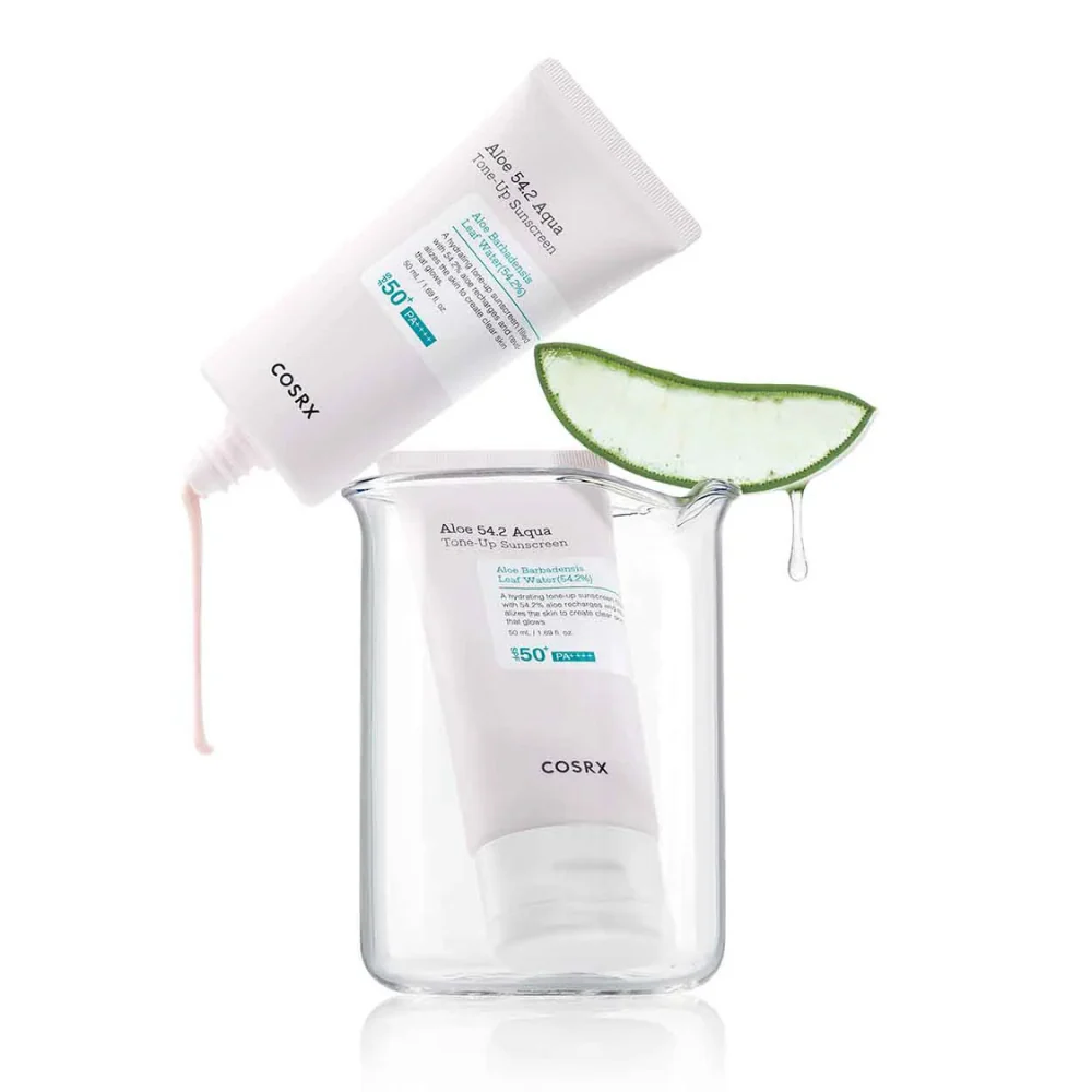 2x 50ml Aloe 54.2 Aqua Tone-Up Sunscreens