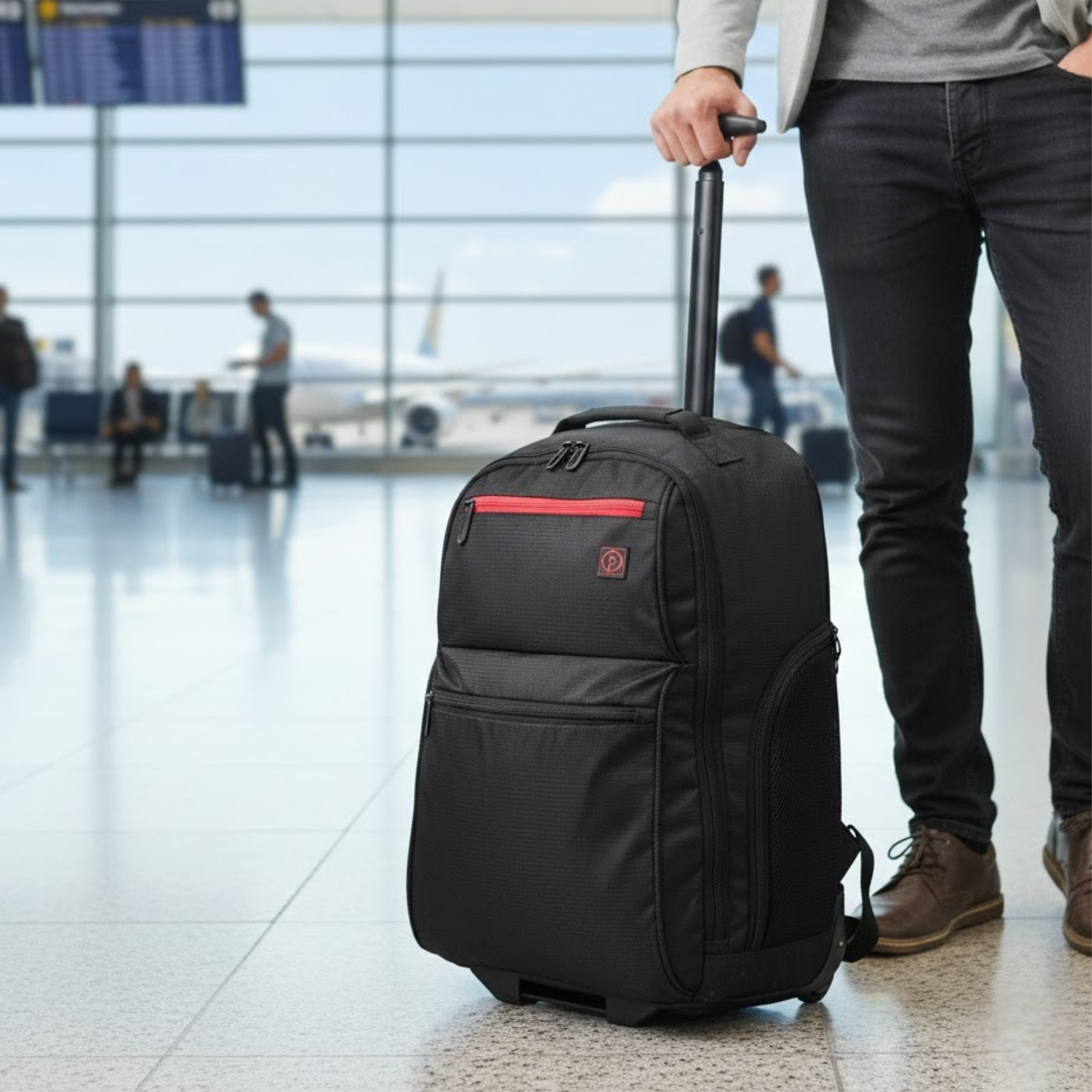 22" Rolling Backpack with Telescopic Handle